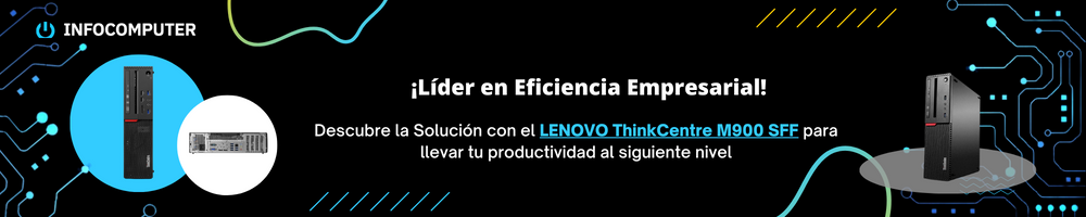 Detalle de especificaciones técnicas del ThinkCentre M900 SFF